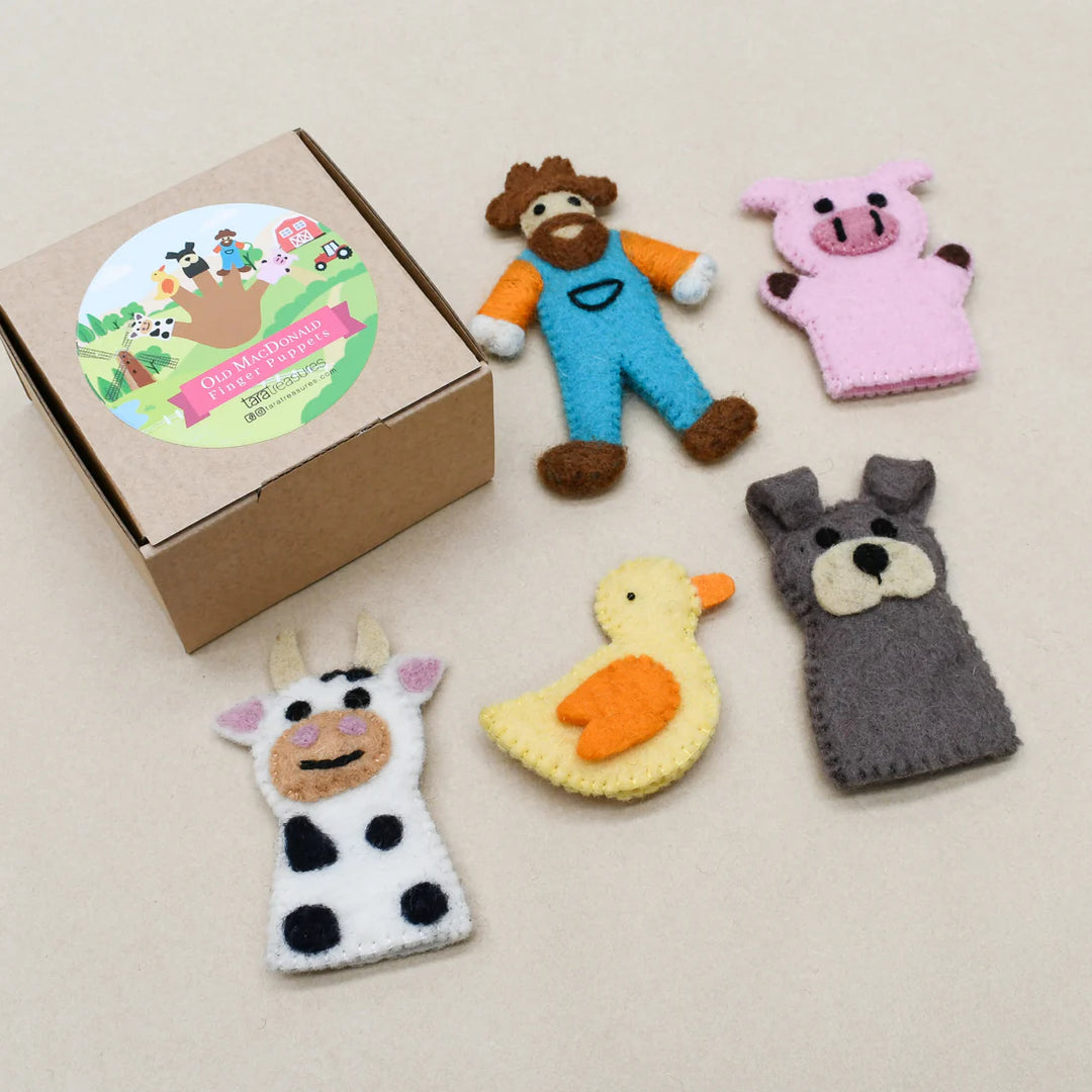 Finger Puppet Set - Old MacDonald’s Farm - A