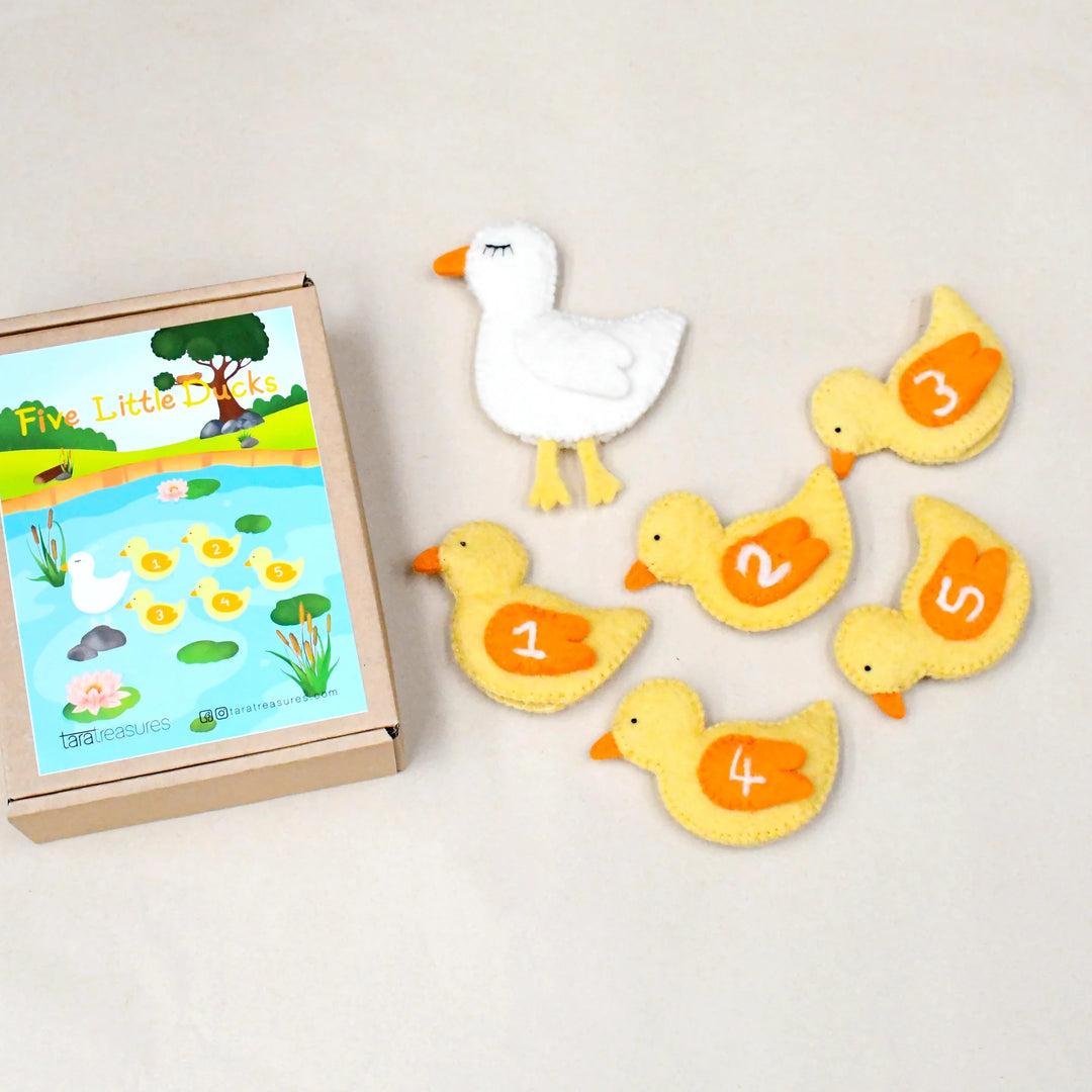 Finger Puppet Set - Five Little Ducks