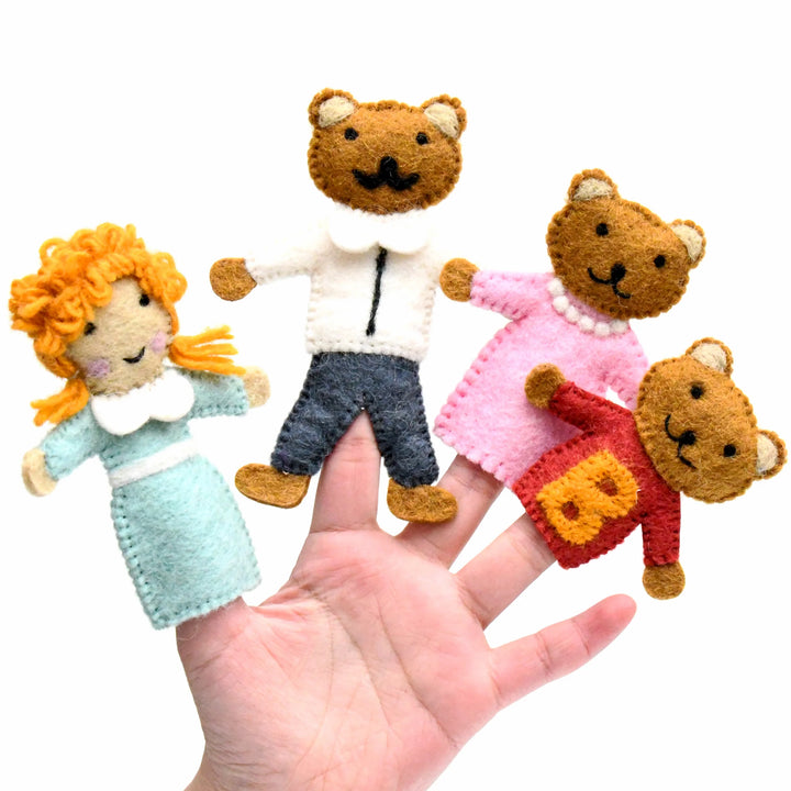 Finger Puppet Set - Goldilocks