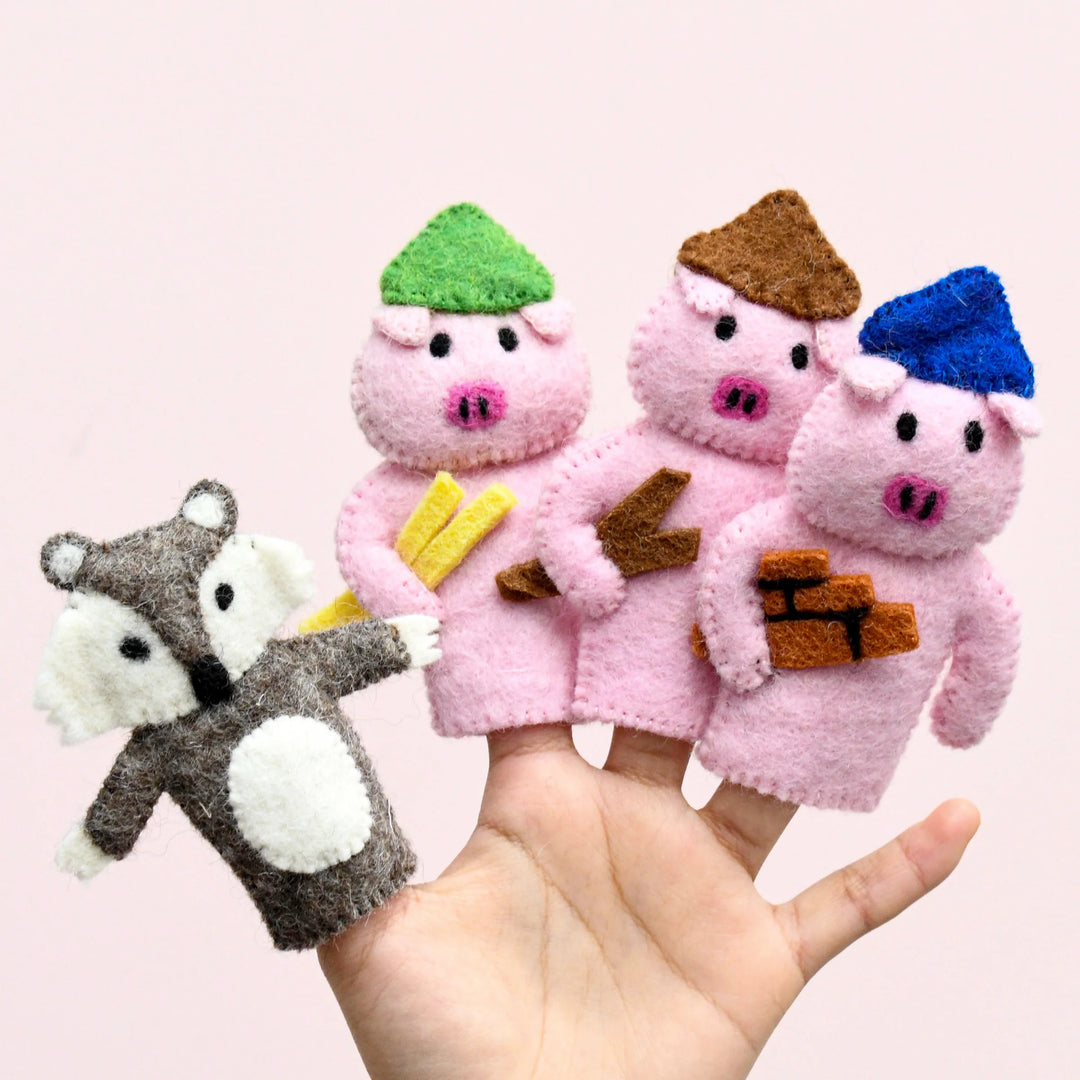 Finger Puppet Set - Three Little Pigs