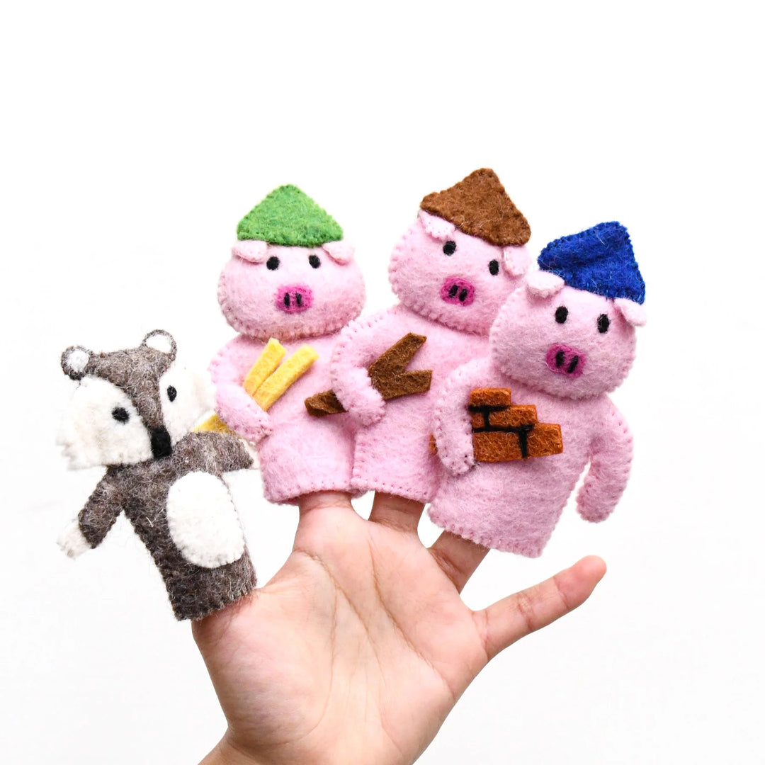 Finger Puppet Set - Three Little Pigs